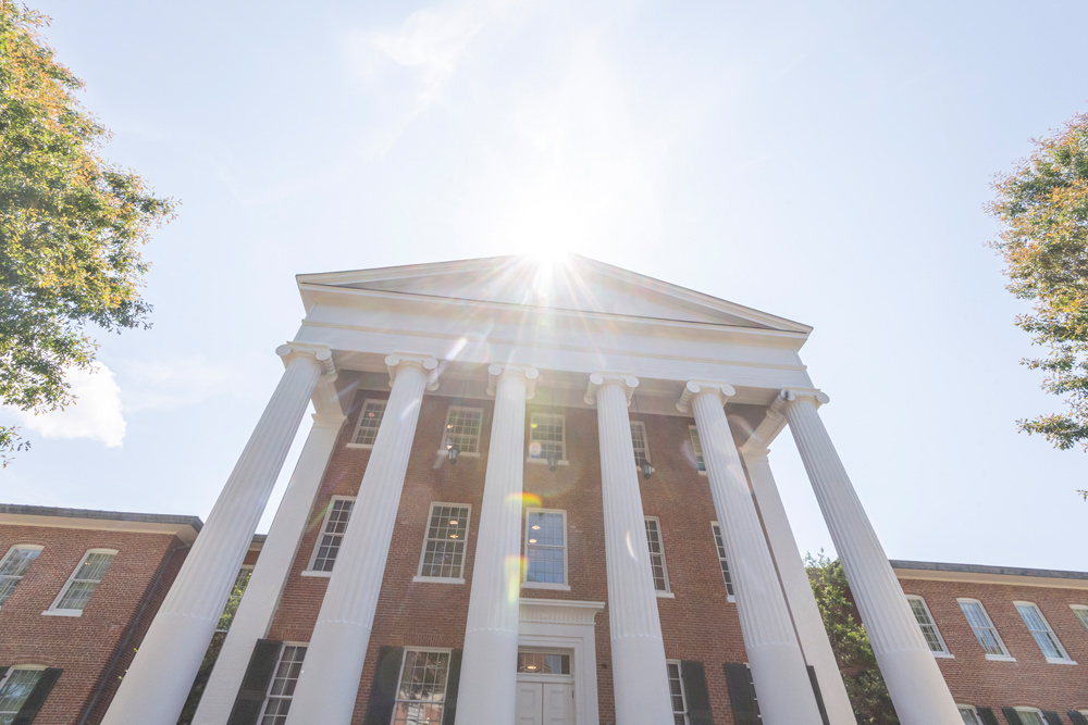 lyceum with sun in background