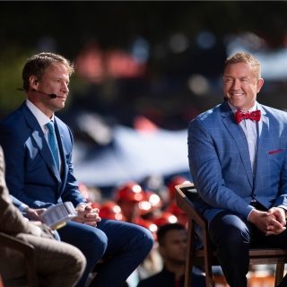 Lane Kiffin interviewed by Kirk Herbstreit on ESPN College Gameday