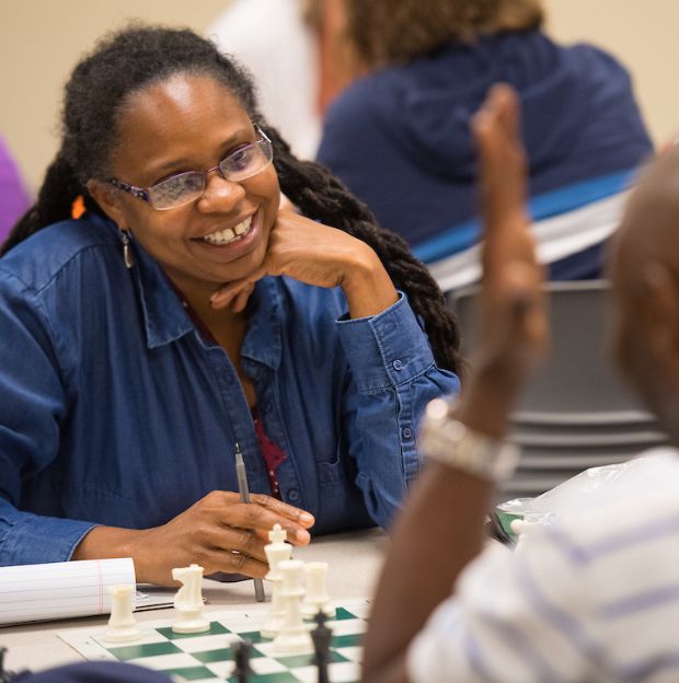 teachers learning how to teach chess to their students