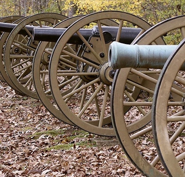 cannons at Shiloh battlefield