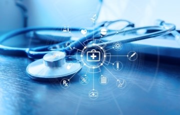 image of stethoscope on top of books