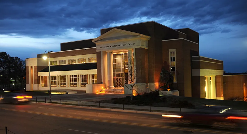 exterior of performance hall