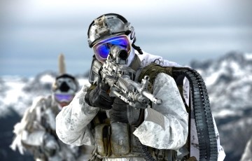 a few special warfare soldiers with guns