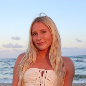 Portrait of Abby Stewart at the beach
