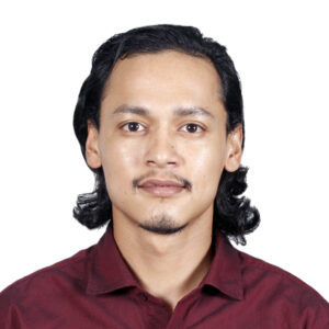 Ashish Shrestha portrait against white background