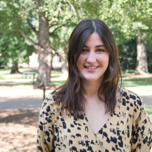 Portrait of Lucy Gaines taken outdoors