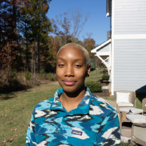 Portrait of Nia Brooks outside