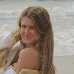 Portrait of Sarah Caroline Crall at the beach