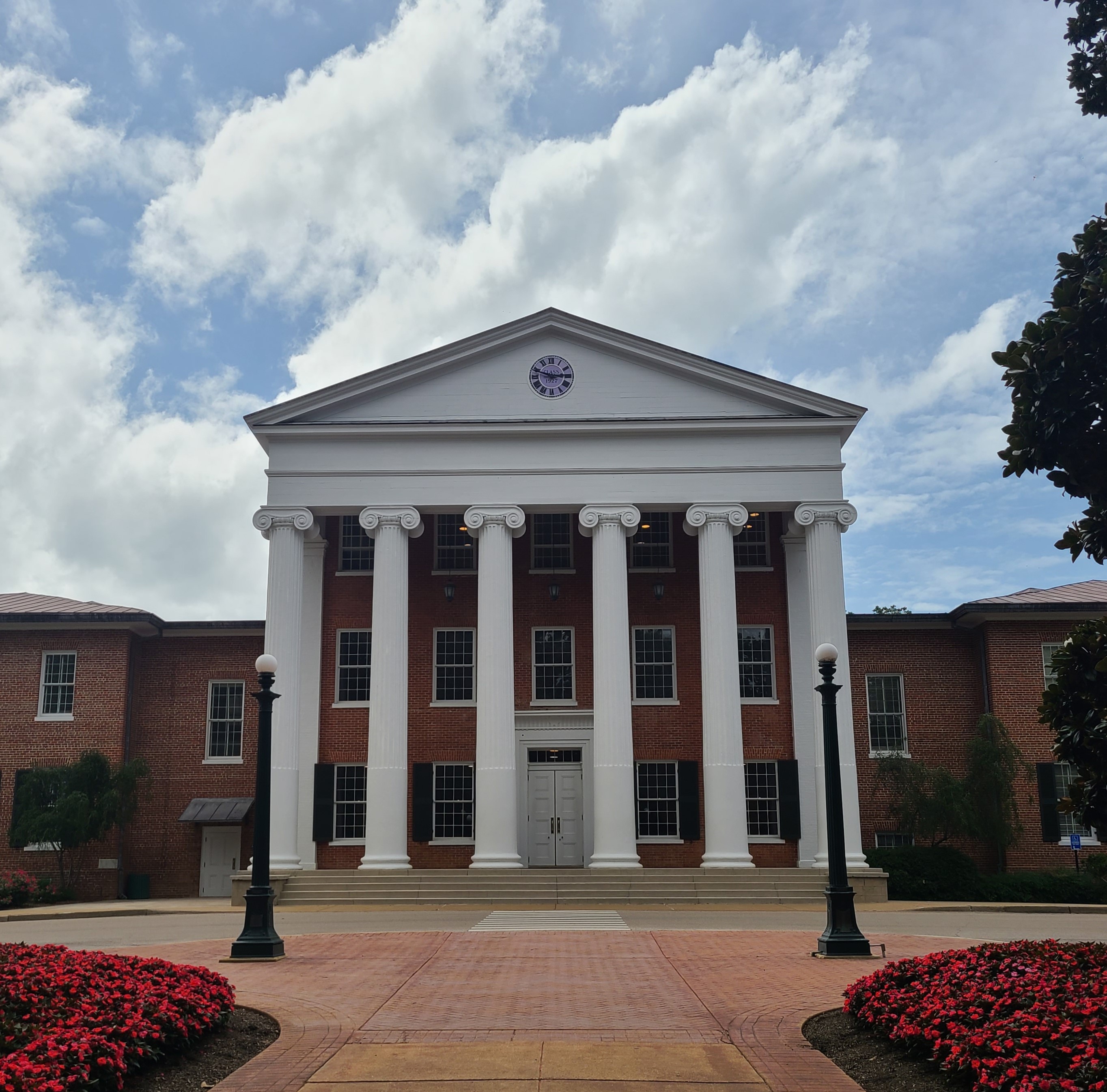 Front of Lyceum building with column