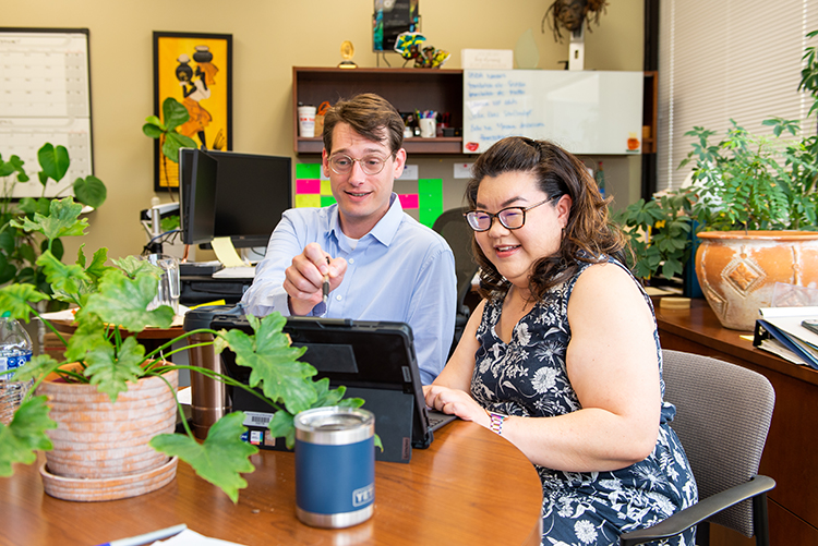 Center for Population Studies staff Matt Hancock and Lynn Woo support communities in accessing the data they need.