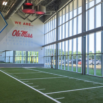 Functional training turf at the South Campus Recreation Center.
