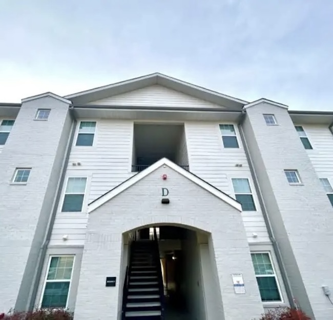 Photo of the outside of Campus Walk Building D