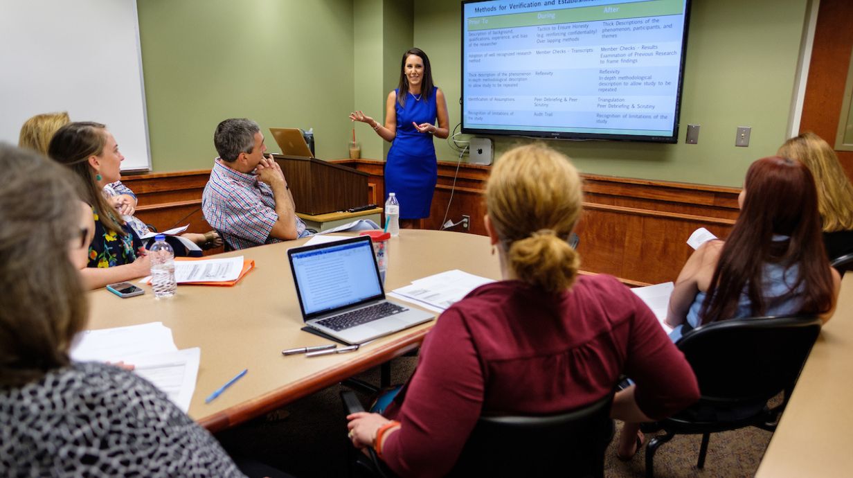 Master of Education in Counselor Education - students learn about counseling. 