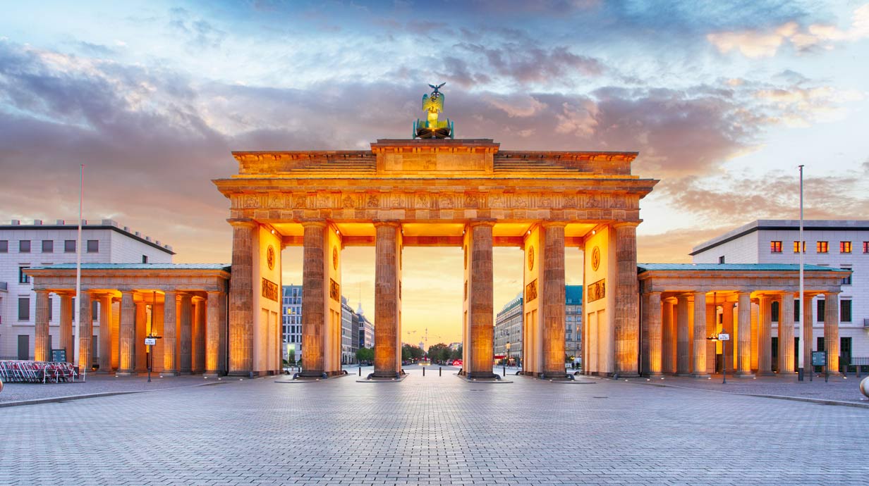 Berlin - Brandenburg Gate at night