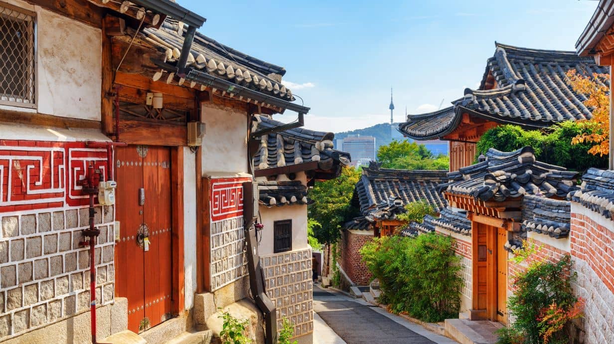 A street in rural Korea