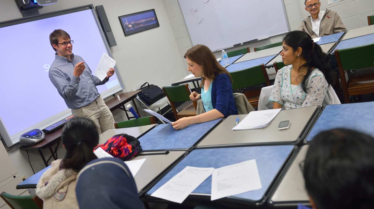 Students in a classroom