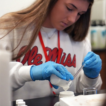 woman working in lab